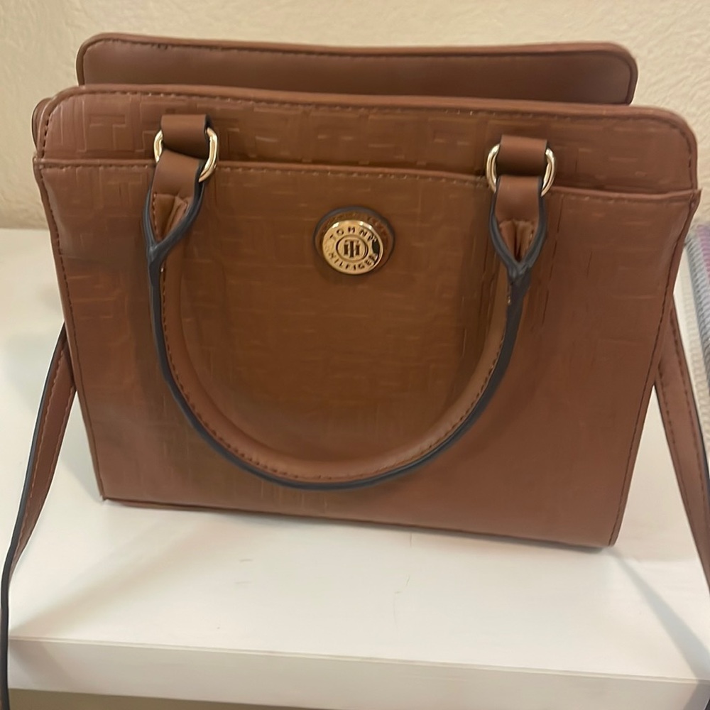 Tommy Hilfiger brown crossbody small